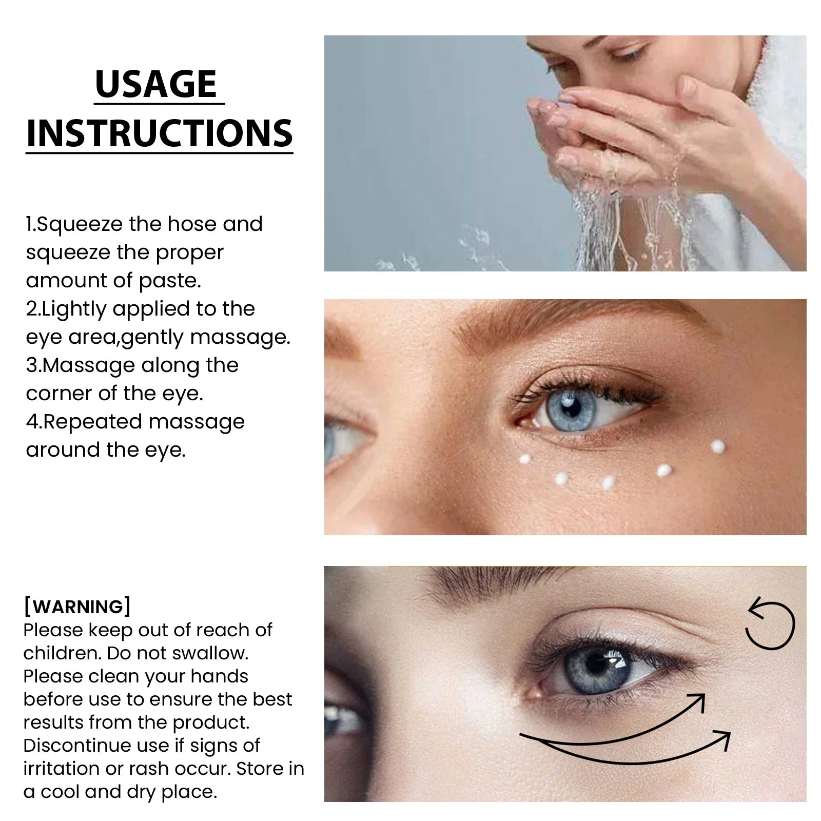 EELHOE anti wrinkle eye cream in a 20g jar for dark circles and puffiness treatment — view 5