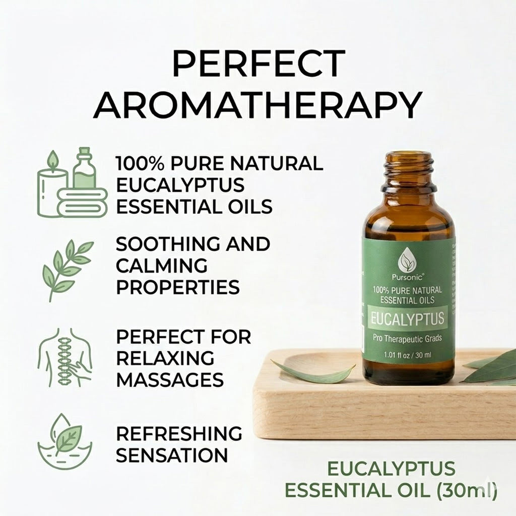 Glass bottle of pure eucalyptus essential oil with a dropper for aromatherapy and soothing massages — view 2