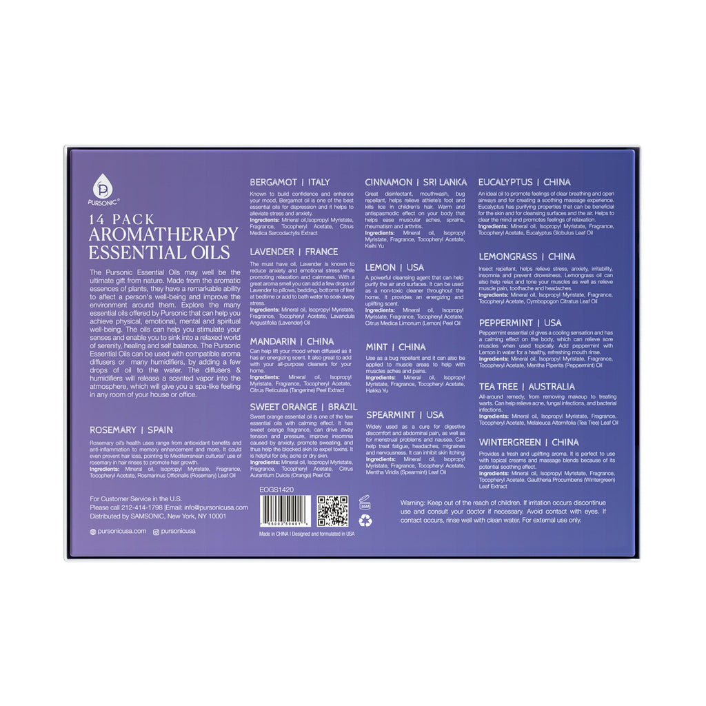 14-pack essential oil gift set in elegant box with 10ml glass bottles and dropper caps — view 3