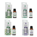 Pursonic 4-Pack Pure & Natural Essential Oils Collection – Eucalyptus, Lavender, Tea Tree, and Peppermint-0