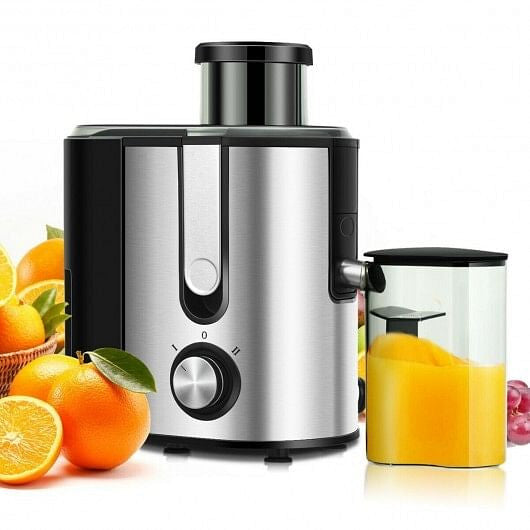 Dual-speed centrifugal juicer machine with 600ml juice cup, wide feed chute, and 1300ml pulp collector — view 5