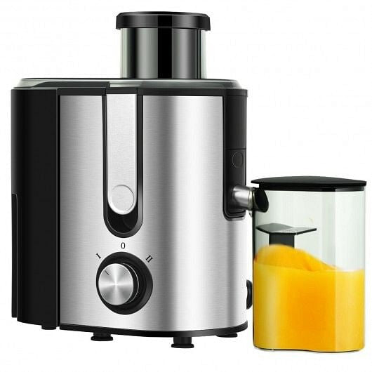Dual-speed centrifugal juicer machine with 600ml juice cup, wide feed chute, and 1300ml pulp collector — view 6