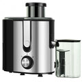 Dual-speed centrifugal juicer machine with 600ml juice cup, wide feed chute, and 1300ml pulp collector
