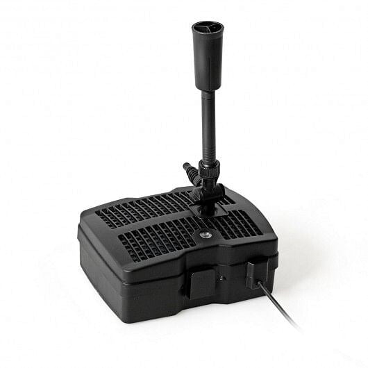 All-in-one 660 GPH pond filter pump with UV sterilizer and adjustable fountain jet attachments