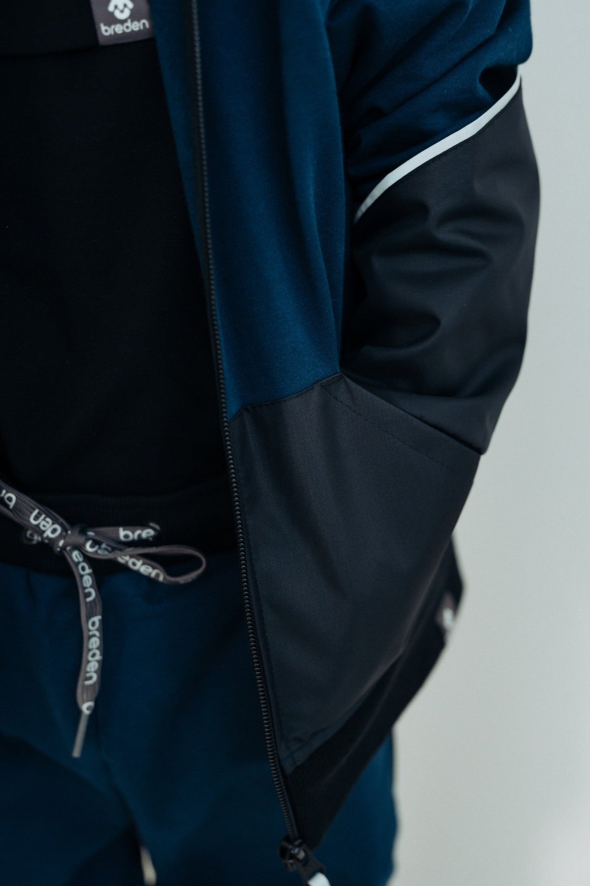 Sweat jacket with waterproof details ESPEN-4