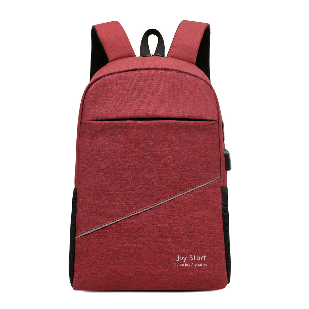 Waterproof nylon 14-inch laptop backpack with multiple pockets and ergonomic straps for casual daily commuting — view 5