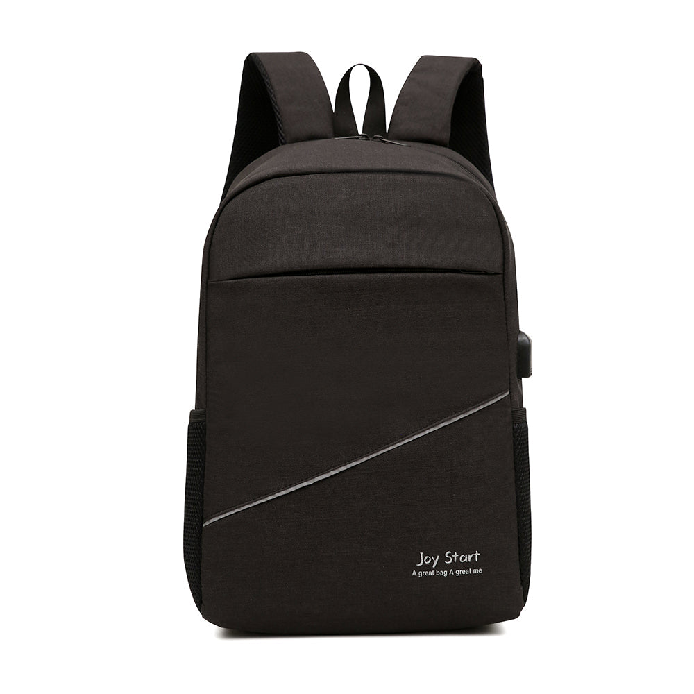 Waterproof nylon 14-inch laptop backpack with multiple pockets and ergonomic straps for casual daily commuting — view 2