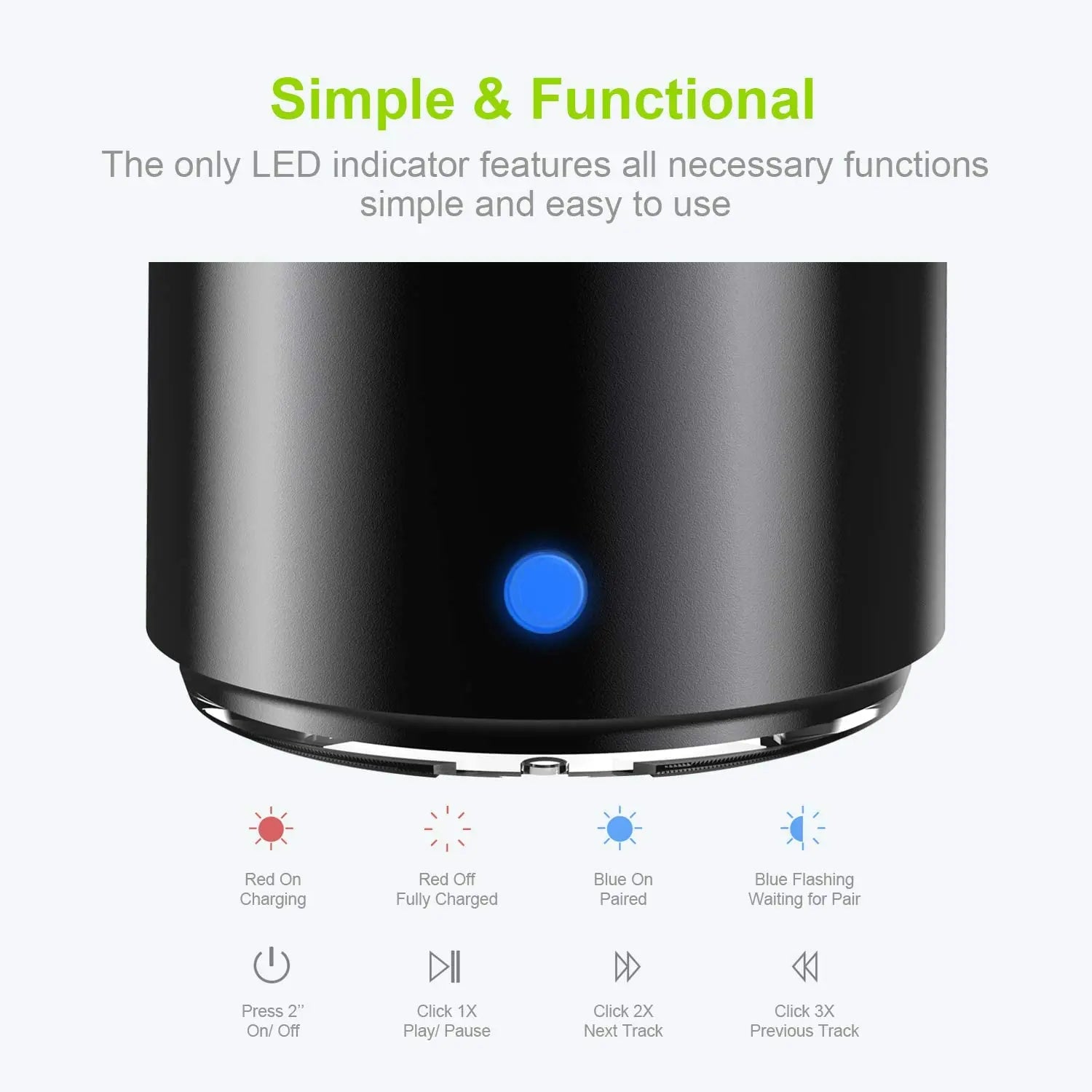 Compact Pro Mini Bluetooth Speaker with protective travel case, metal hook, and waterproof portable design — view 4
