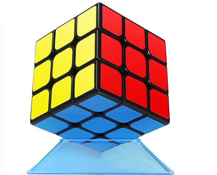 Educational 3x3 speed cube puzzle toy in vibrant colors made of durable plastic kids — view 2