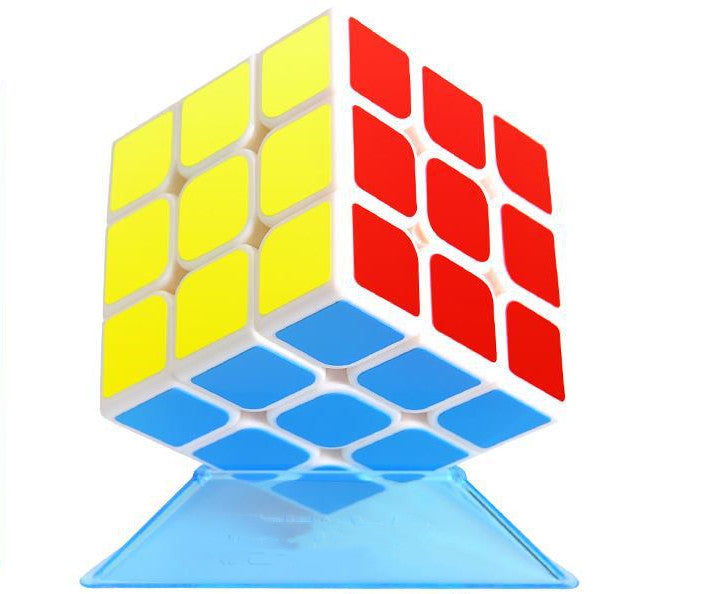 Educational 3x3 speed cube puzzle toy in vibrant colors made of durable plastic kids — view 3