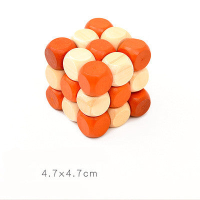 Natural wooden Kongming lock puzzle brain teaser game for children and adults