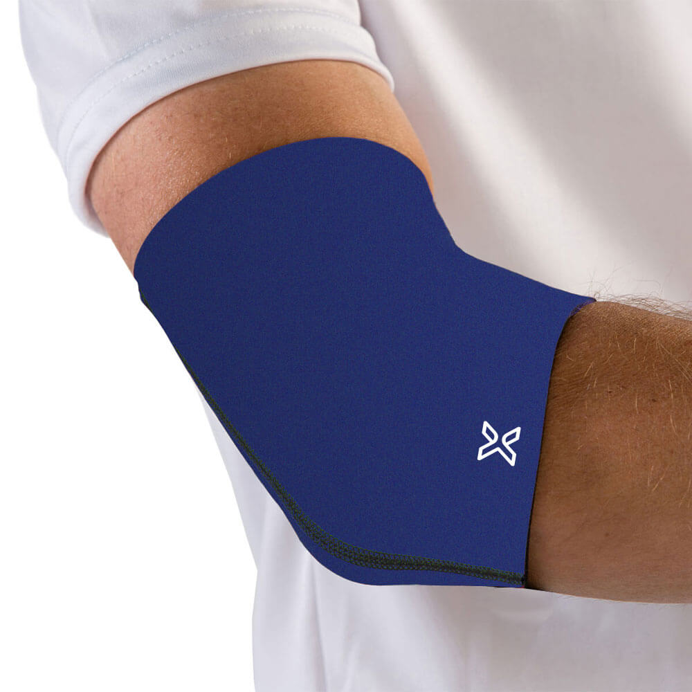 Black latex-free elbow compression sleeve for joint support and sports recovery without bulky straps — view 4