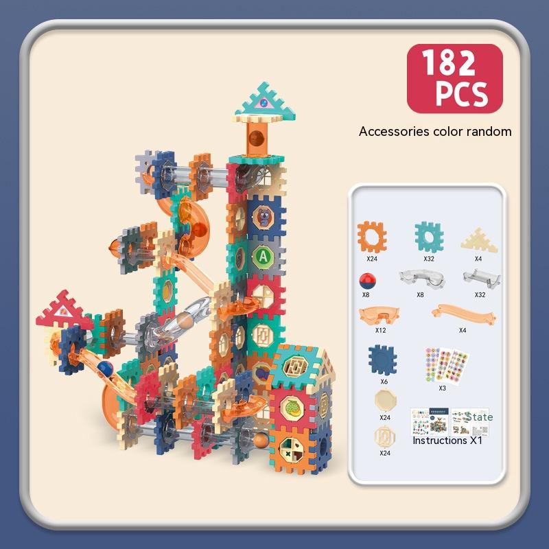 Colorful electric rotating gear building blocks set made of durable plastic for interactive educational play — view 5