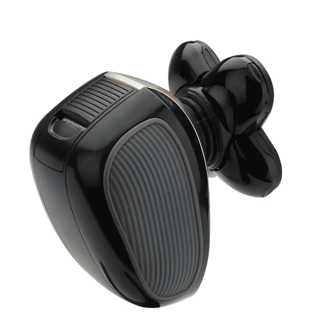 Black and gold 5-in-1 multifunctional men's electric shaver with floating blades and interchangeable grooming attachments — view 3