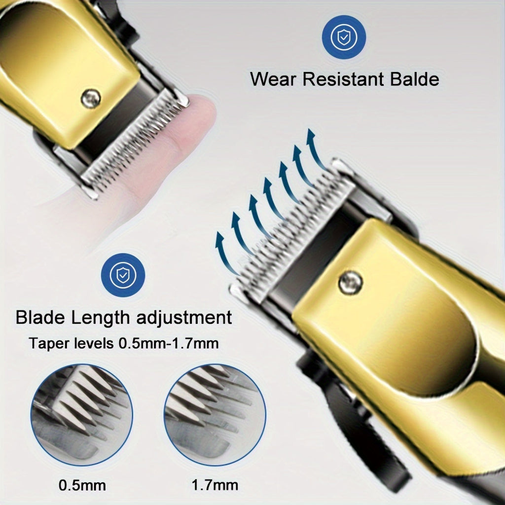 Elite grooming kit featuring professional cordless hair clippers, beard trimmer, and USB charging accessories. — view 4
