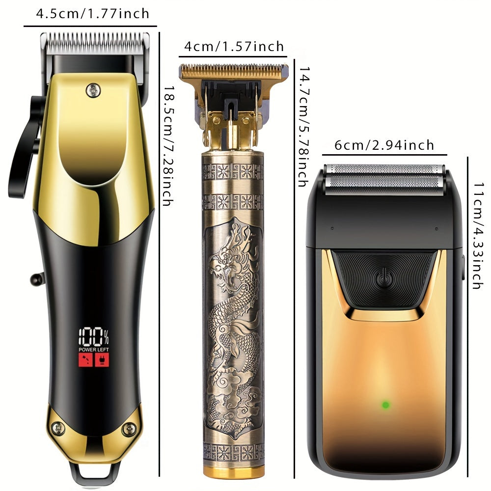 Elite grooming kit featuring professional cordless hair clippers, beard trimmer, and USB charging accessories. — view 5