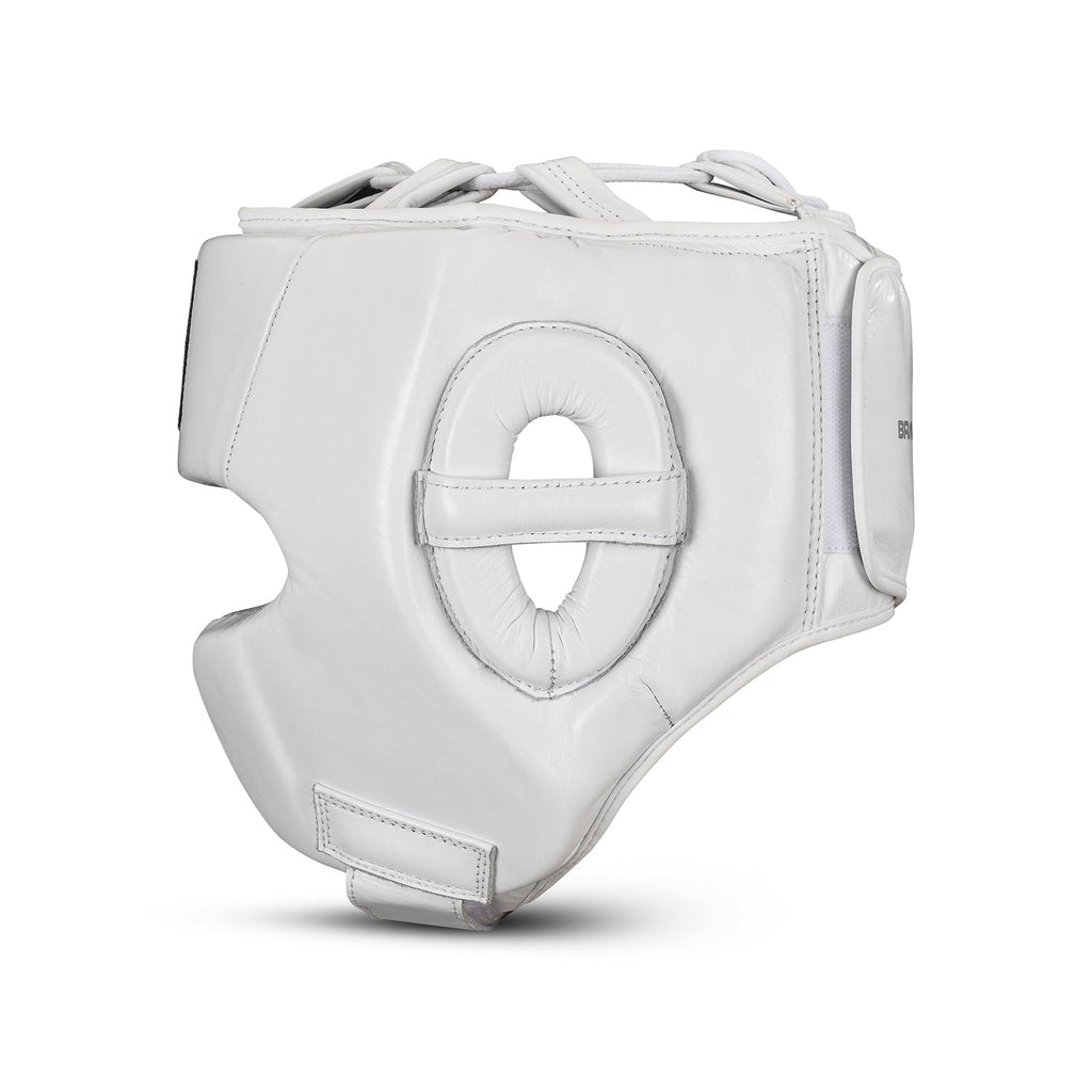 Elite Pro 2.0 leather head guard for boxing in premium cowhide with secure lace fastening — view 3