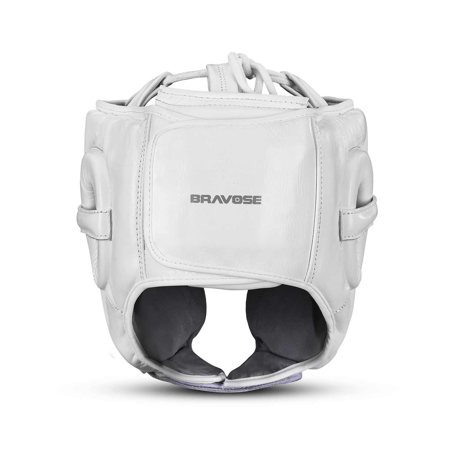 Elite Pro 2.0 leather head guard for boxing in premium cowhide with secure lace fastening — view 4
