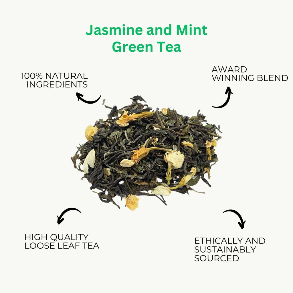 Exotic loose leaf tea bundle featuring three 100g pouches of premium blended whole leaves — view 4