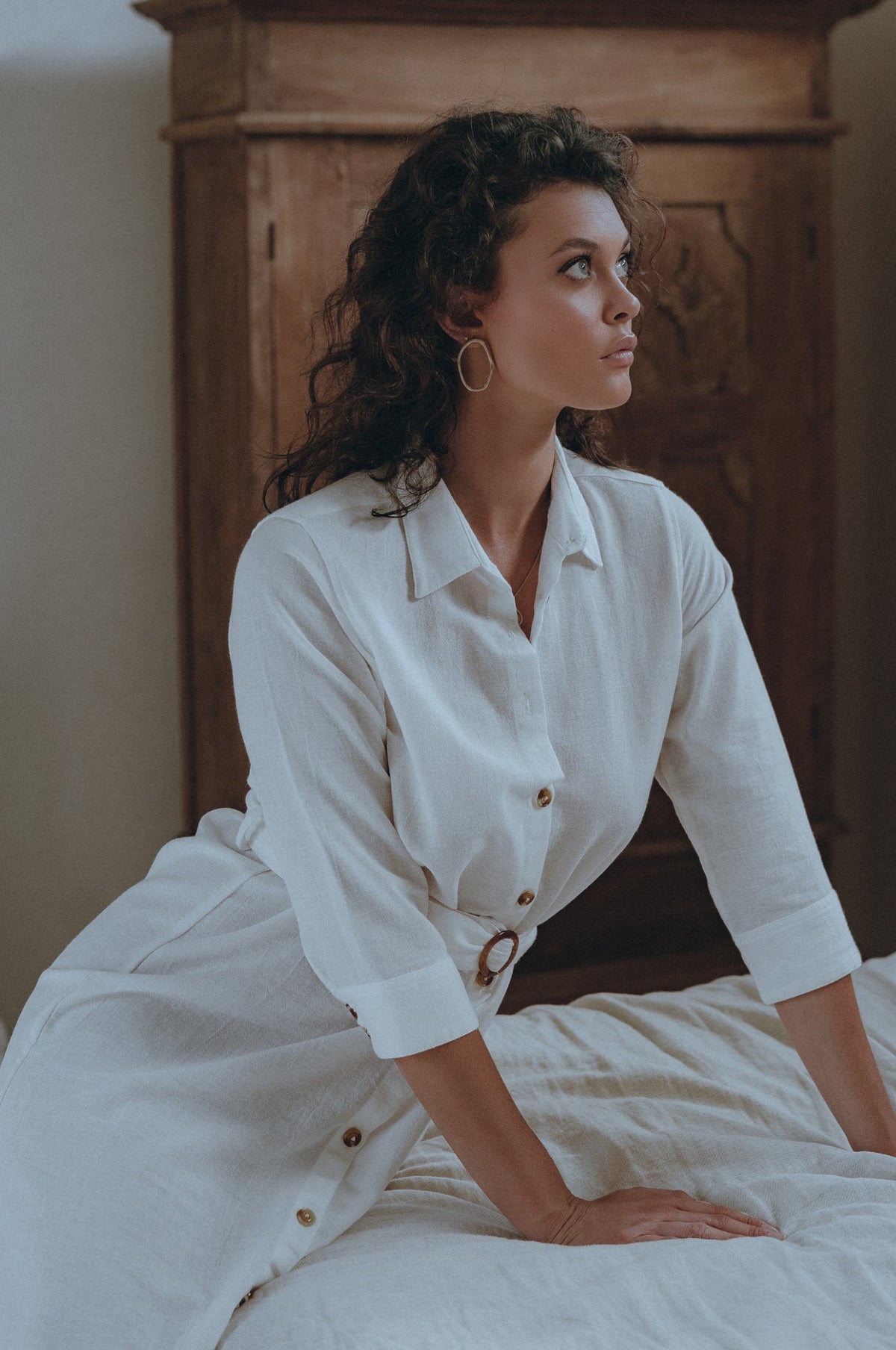 Essence Shirt Linen Dress-3