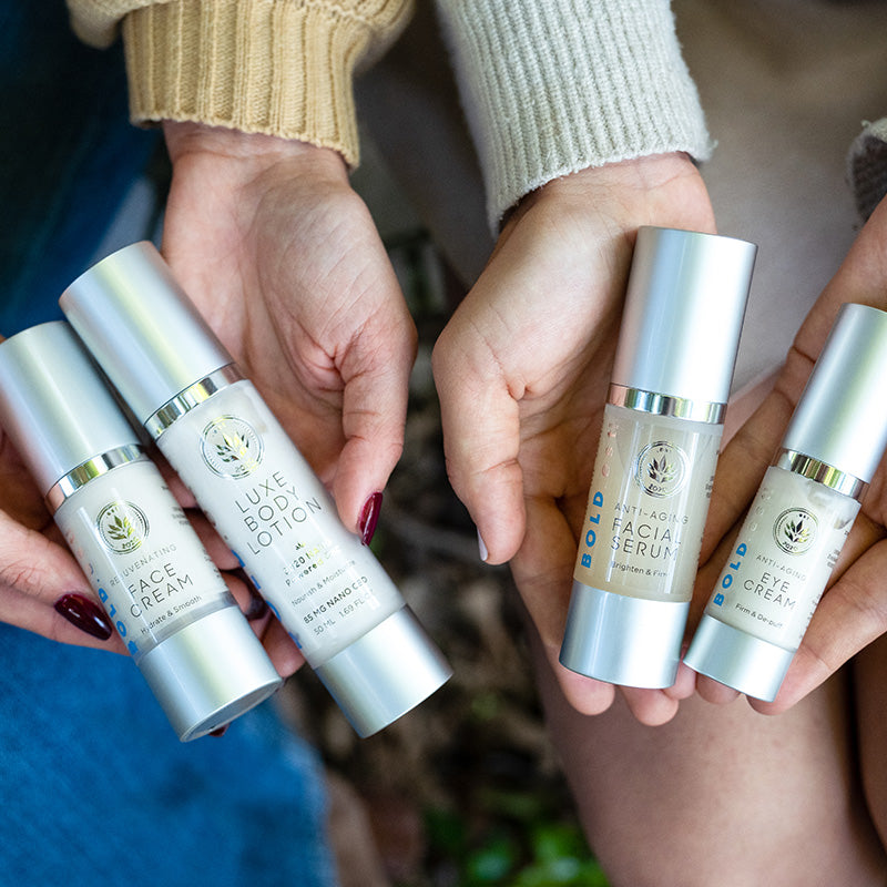 est 2020 Nano Powered CBD Face Cream bottle with elegant packaging for daily skincare hydration — view 6