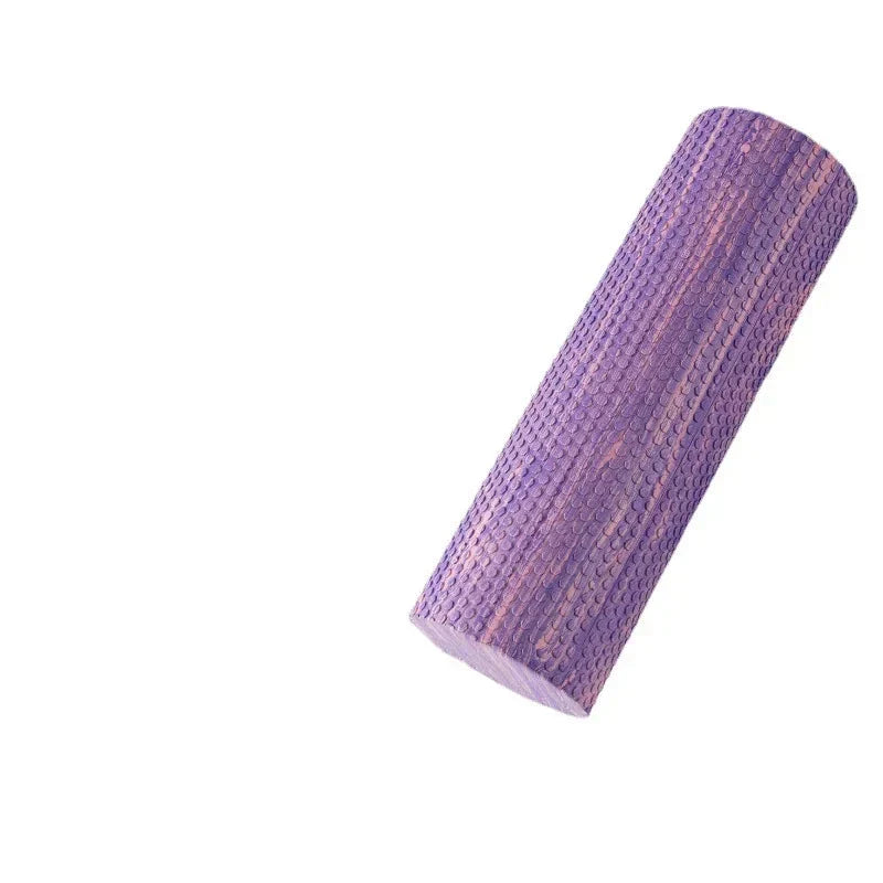 Purple pink 60cm Eva foam roller for muscle recovery yoga and deep tissue massage — view 2