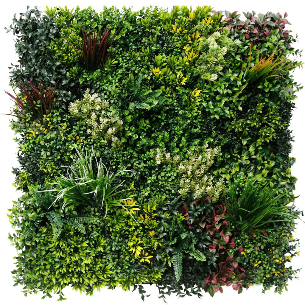 Evergreen Triptych Artificial Vertical Garden Green Wall Panel Set of 3 Seamless Panels 33 SQ FT – UV Resistant – Commercial Grade-3