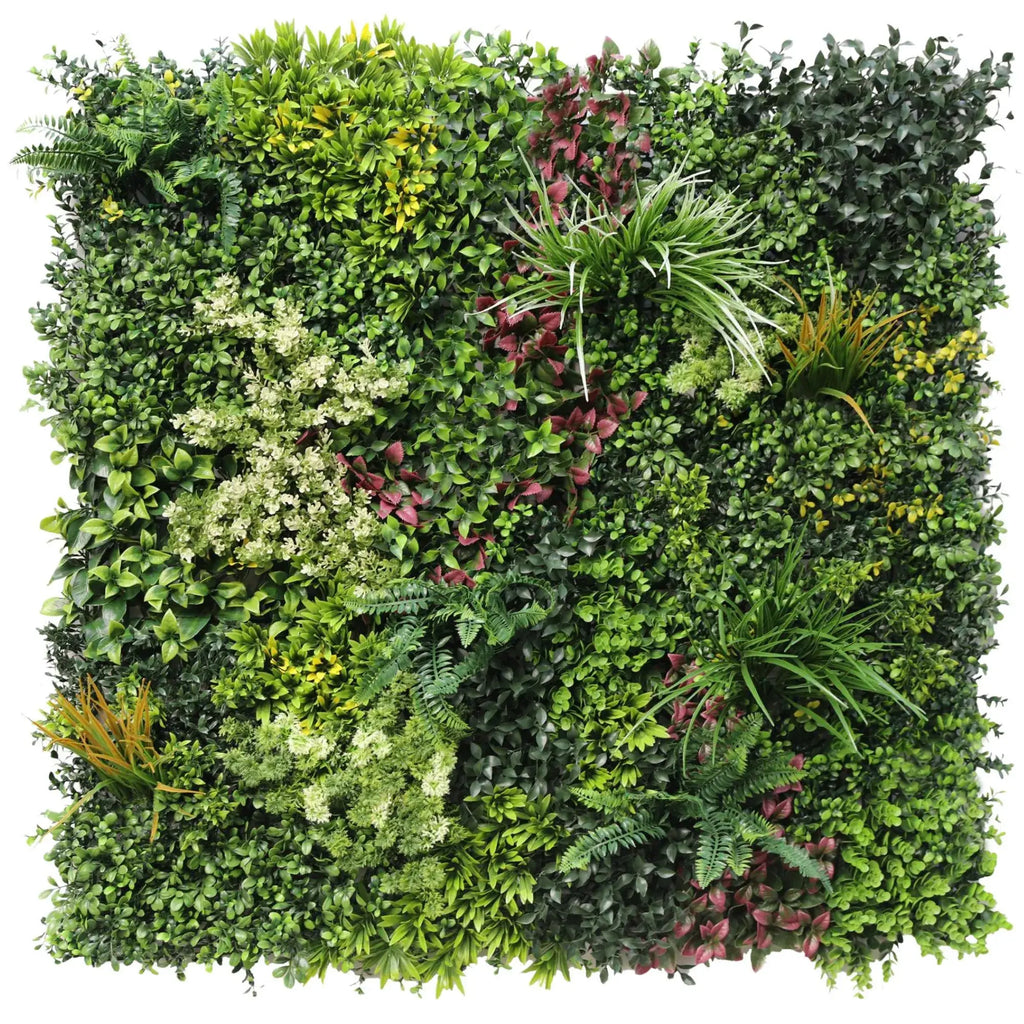 Evergreen Triptych Artificial Vertical Garden Green Wall Panel Set of 3 Seamless Panels 33 SQ FT – UV Resistant – Commercial Grade-4