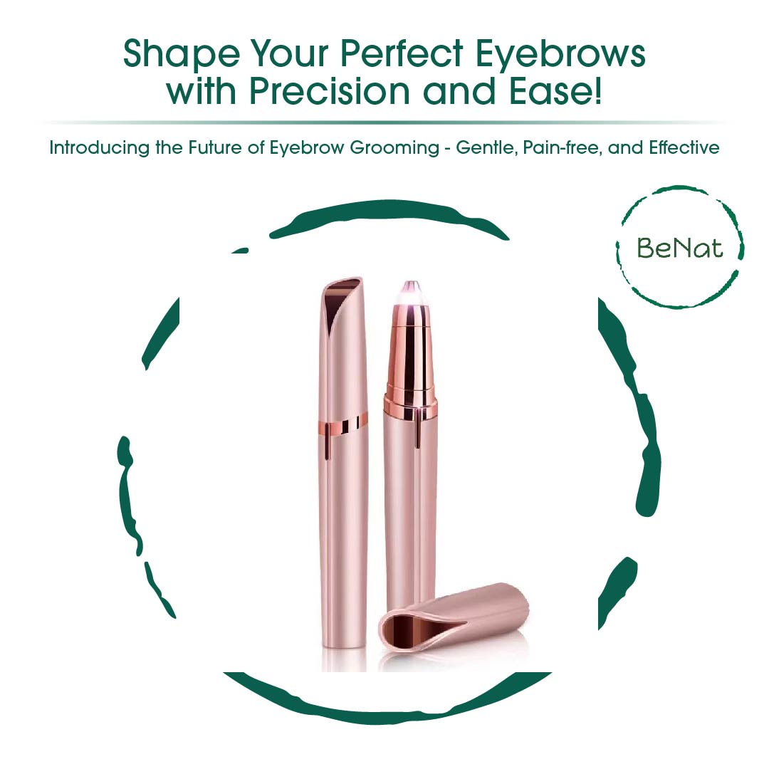 Rechargeable effortless beauty kit featuring facial hair remover, eyebrow trimmer, and heated eyelash curler. — view 3