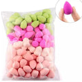 Mini latex-free eyeshadow makeup sponge applicator for precise blending and cosmetic detailing