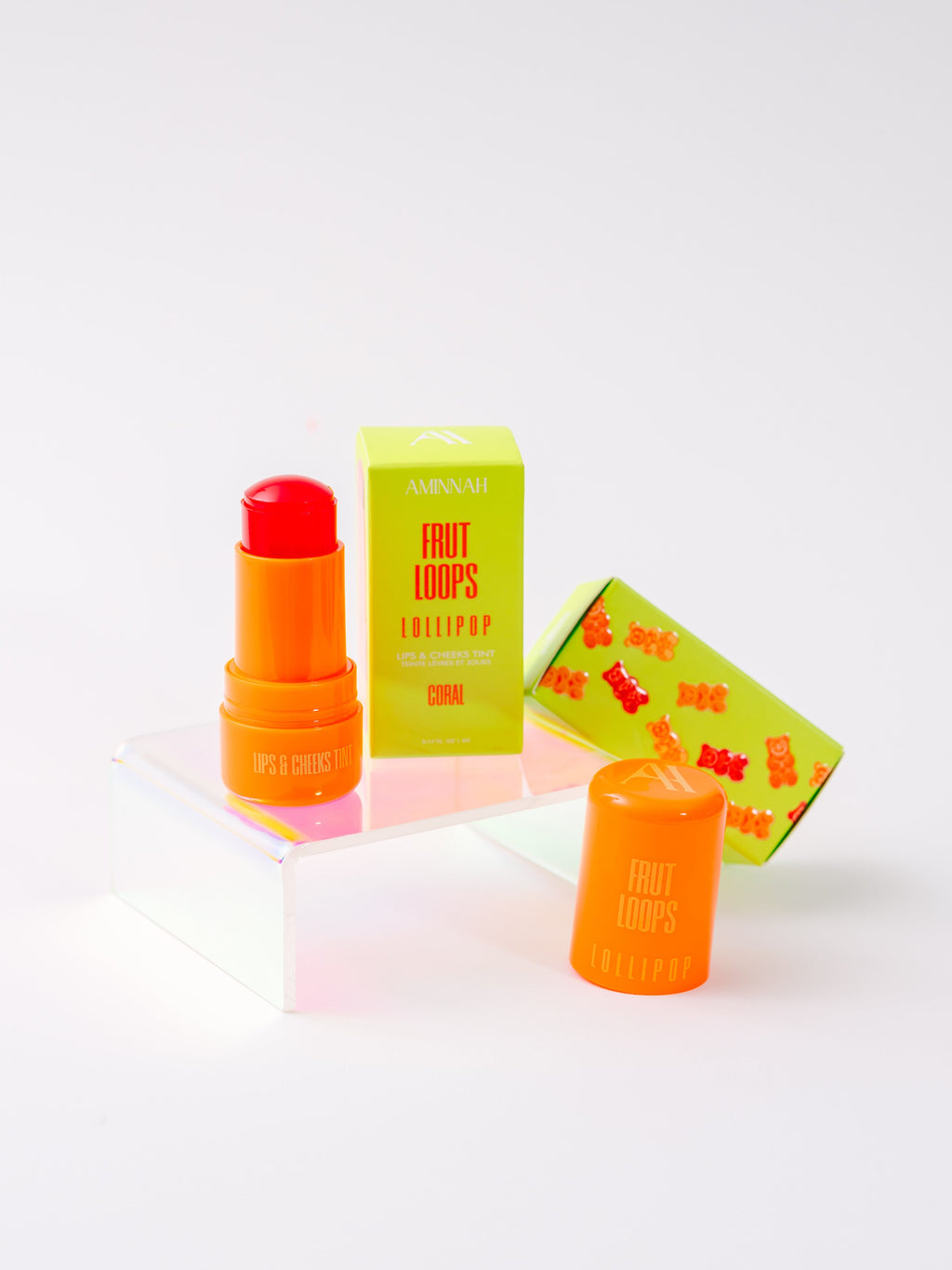Fruit Loops LOLLIPOP - Lips & Cheeks Tint - Coral-4