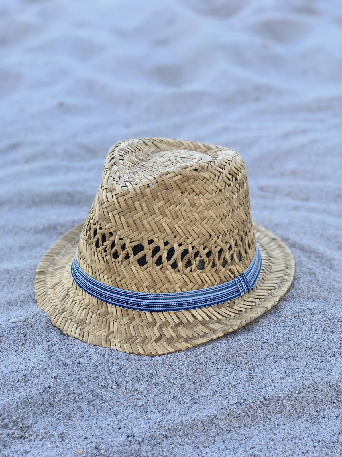 ‘Sunny Day’ Rush Natural Straw Fedora Hat-2