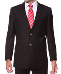 Black Gold Button Regular Fit Blazer-0