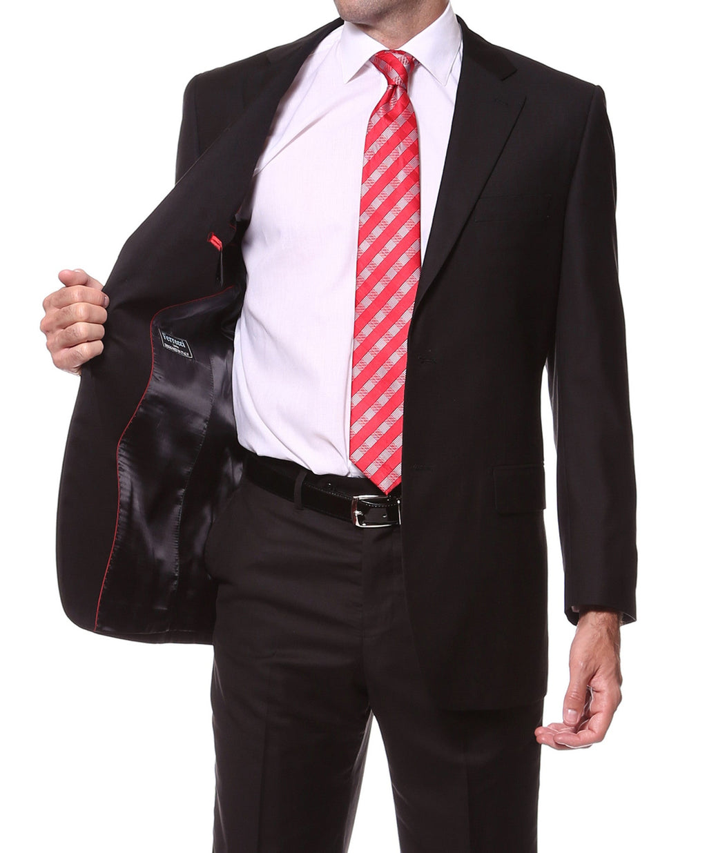Black Gold Button Regular Fit Blazer-1