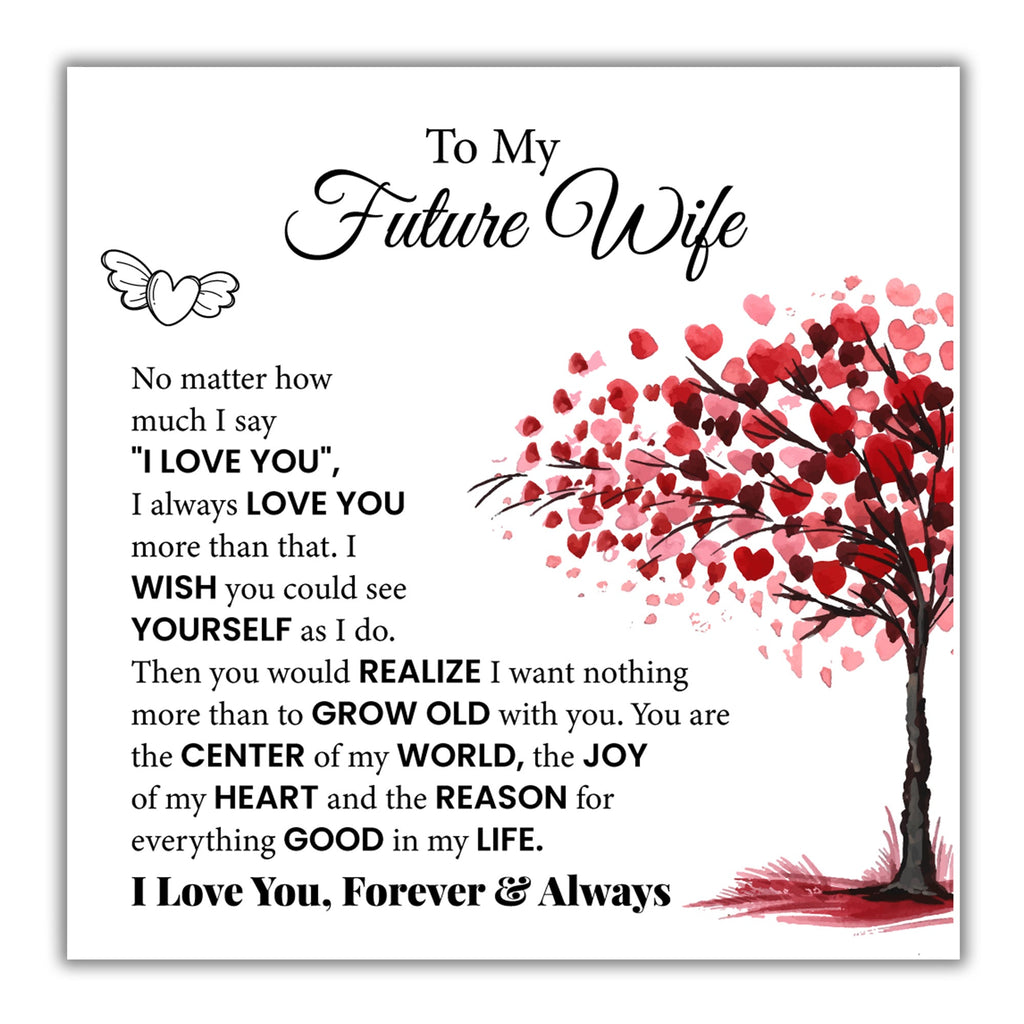 TRYNDI™  To My Future Wife Love Knot Necklace With Authentic Swarovski Crystals-2