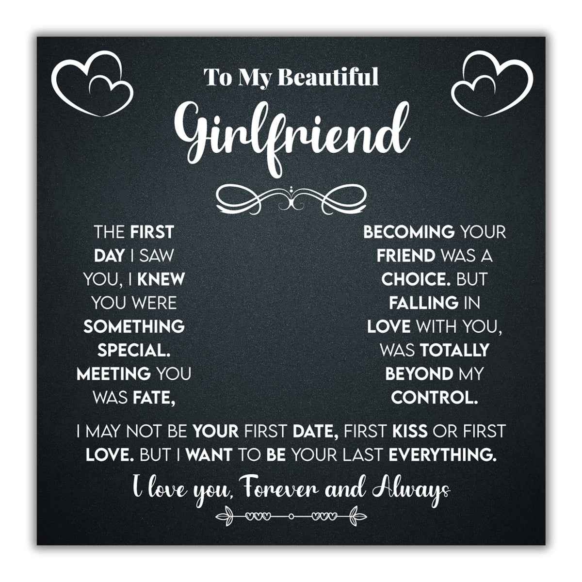 TRYNDI™ To My Beautiful Girlfriend Love Knot Necklace With Authentic Swarovski Crystals-2