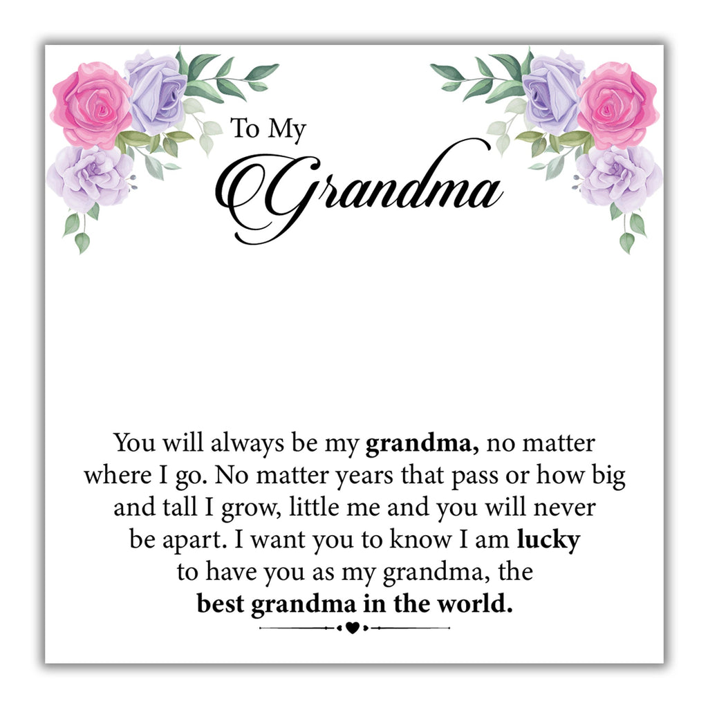 TRYNDI™ To My Grandma Birdcage Necklace With Authentic Swarovski Crystals-2