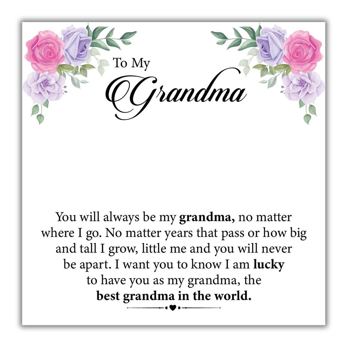 TRYNDI™ To My Grandma Birdcage Necklace With Authentic Swarovski Crystals-2