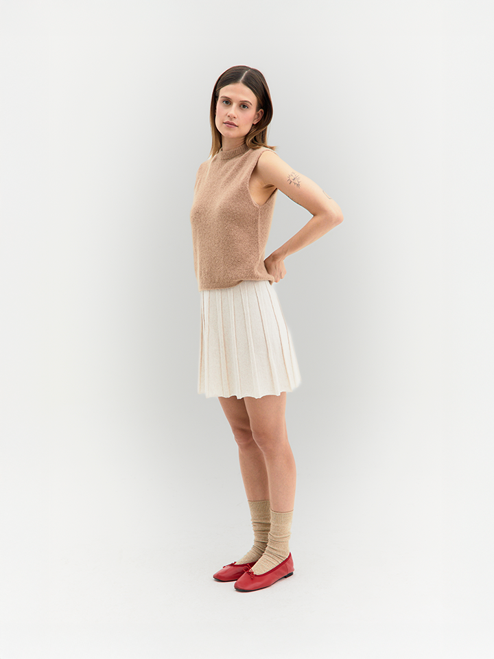 Filippa top smanicato in maglia-3