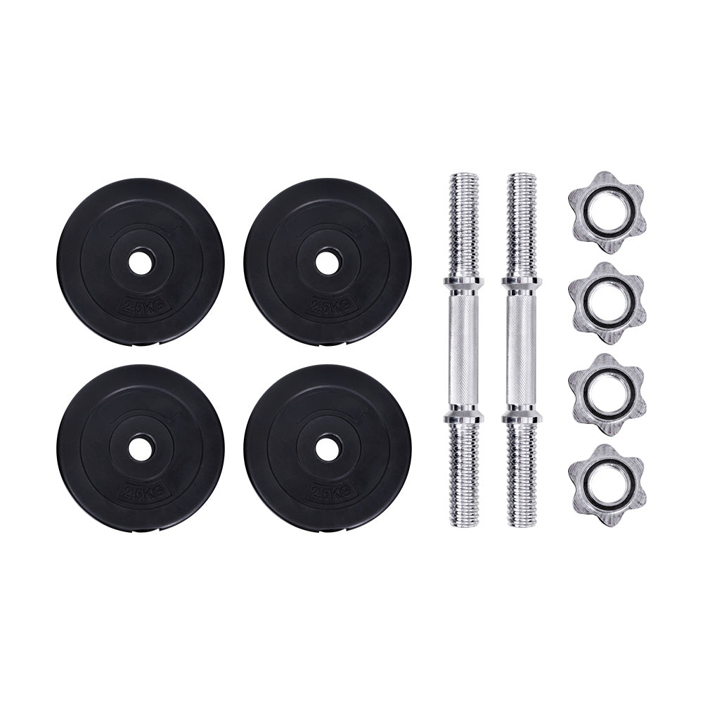 NNEDSZ 15kg Dumbbell Set Weight Plates Dumbbells Lifting Bench