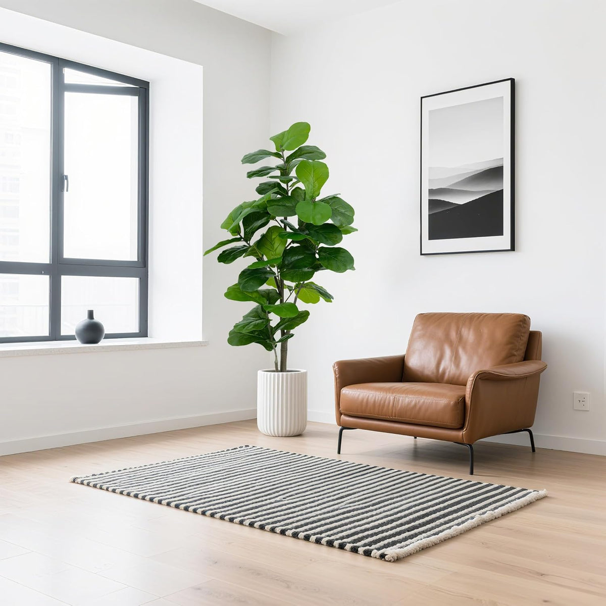 Faux Fiddle Leaf Fig Tree 6'-1