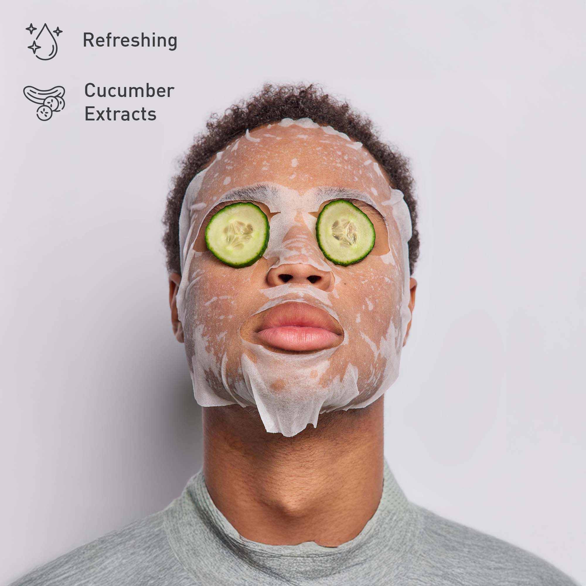 Ultimate skincare gift bundle with advanced facial cleansing brush, cucumber sheet masks, and vitamin C serum — view 4
