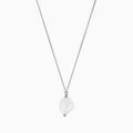 925 Sterling Silver Baroque Pearl Necklace with Cultured Freshwater Pearl-0