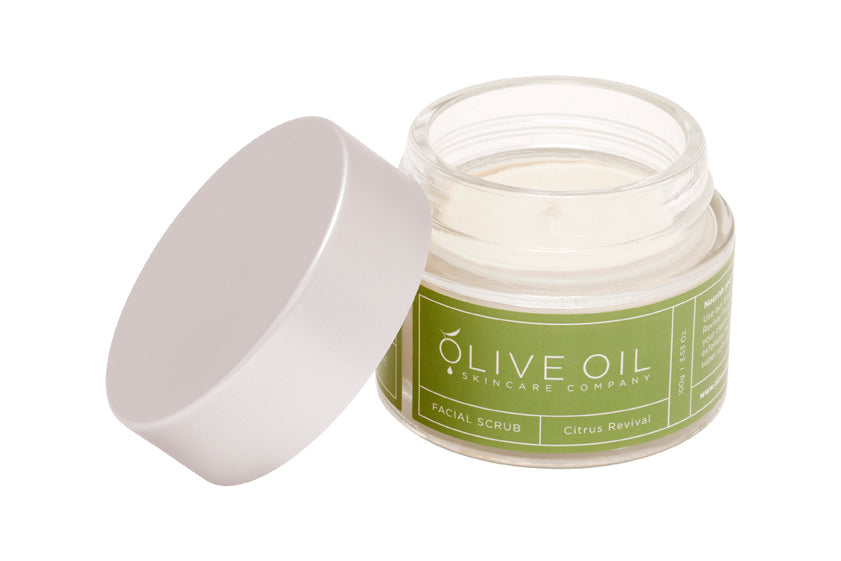 Facial Scrub Citrus Revival 100g, natural exfoliating skin cleanser with olive oil and jojoba beads — view 4