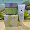 All-natural face care bundle featuring botanical facial scrub and 40ml olive oil moisturiser tubes