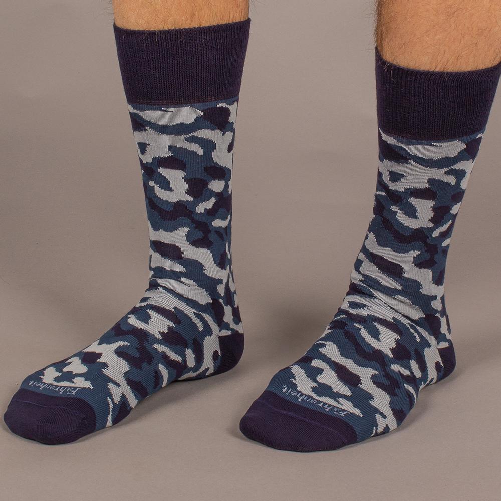Novelty sock bundle three pairs of vintage inspired Italian combed cotton socks for men. — view 2