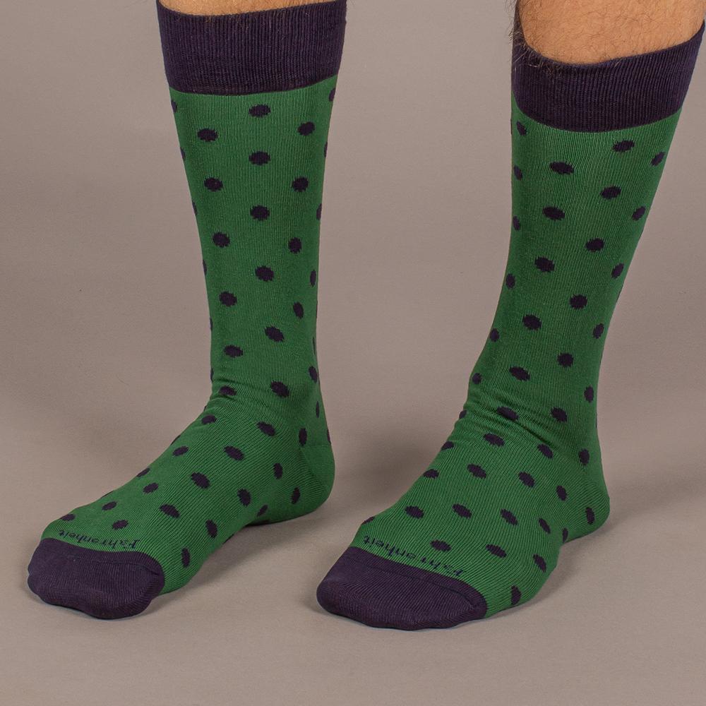 Novelty sock bundle three pairs of vintage inspired Italian combed cotton socks for men. — view 4