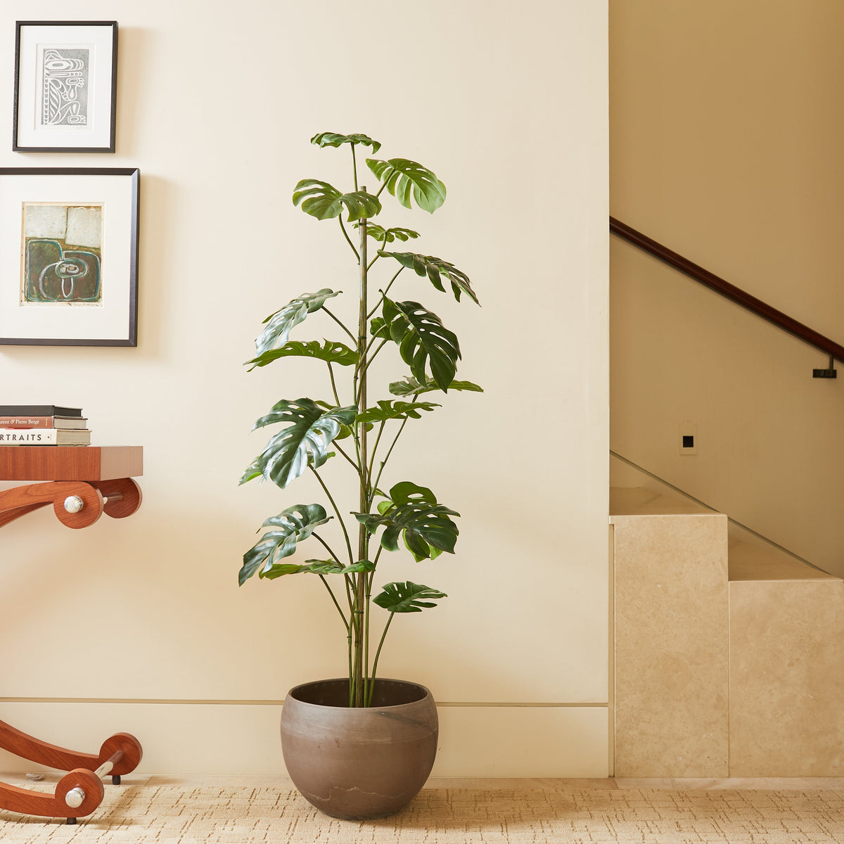 5' Artificial Monstera Tree-1
