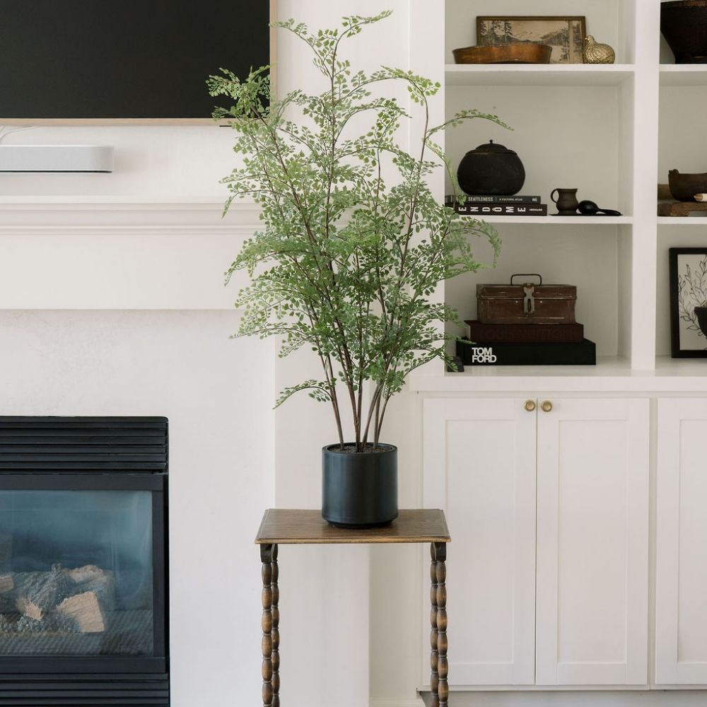 Faux Maidenhair Fern Plant, 48"-2