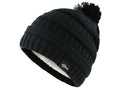 Warmest Plush Insulated Cuff Knit Pom Women Winter Beanie Hat Warm Wool Insulated Cap-1